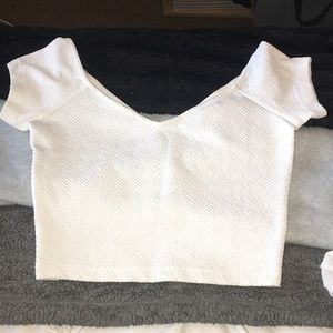 Off the shoulder crop top
